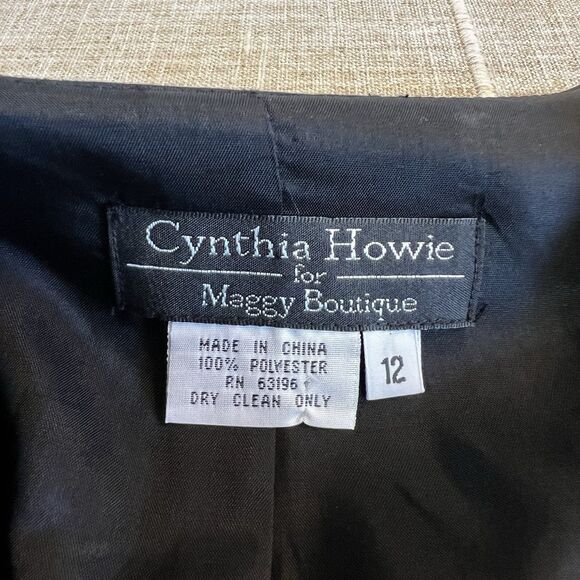 Cynthia Howie For Maggy Boutique Blazer Vintage Cropped Women’s 12 - Picture 4 of 7